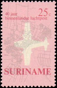 Suriname #375-377, Complete Set(3), 1970, Aviation, Never Hinged