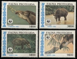1985 Nicaragua 2627-2630 WWF / Fauna 5,50 €