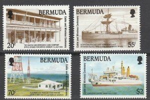 BERMUDA #601-4 MINT NEVER HINGED COMPLETE