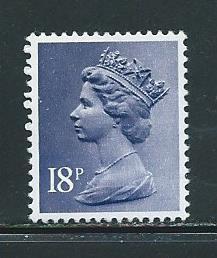 Great Britain MH101 s.g. X954 18p Machin MNH