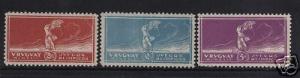 Uruguay #282 - #284 VF Mint Set