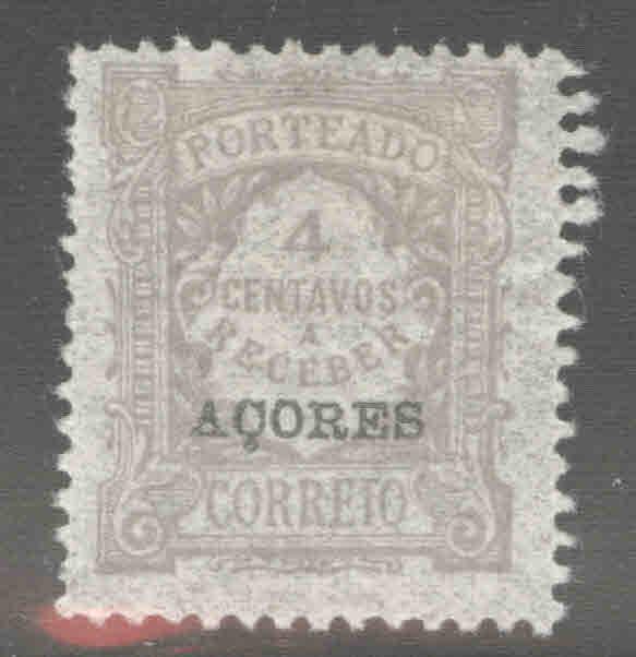 Azores Scott J19 MH*-postage due,