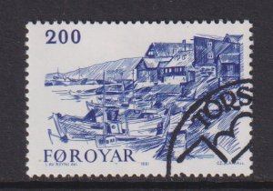 Faroe Islands  #62 used  1981  Old Torshavn  200o