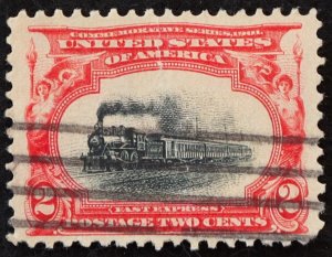 U.S. Used Stamp Scott #295 2c Pan-American, Superb. Diagonal Cancel. A Gem!