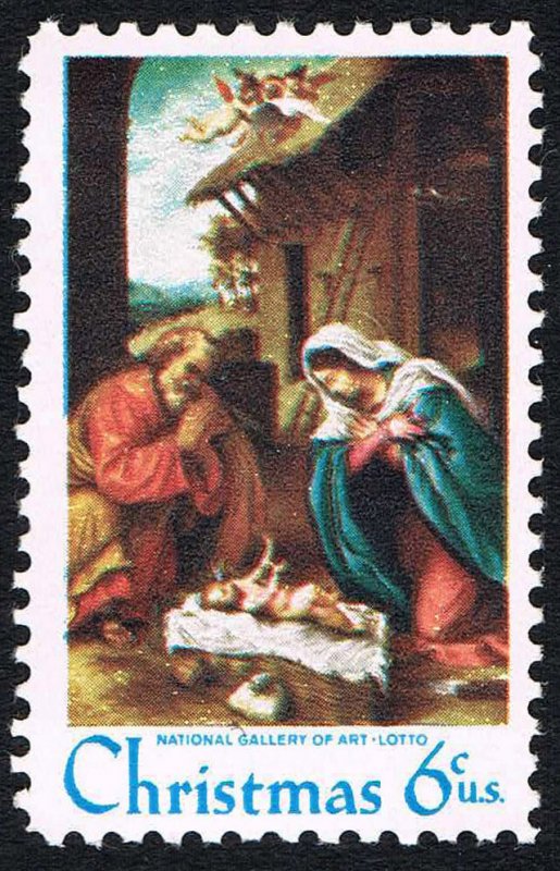 USA Sc#1414 Christmas Nativity by Lorenzo Lotto (1970) MNH