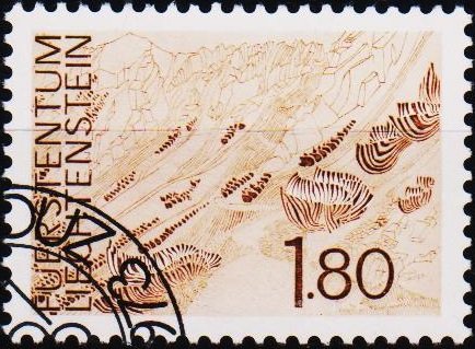 Liechtenstein. 1972 1f80 S.G.574 Fine Used