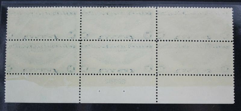 Scott C24, 30c Winged Globe, PB6 #22381 BM, MNH Early Airmail Beauty, CV $110