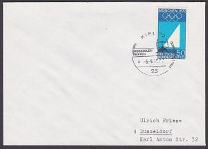 GERMANY 1972 Olympic Games cover special pmk TALL SHIPS RACE...............A2980