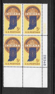 #1308 MNH Plate Block
