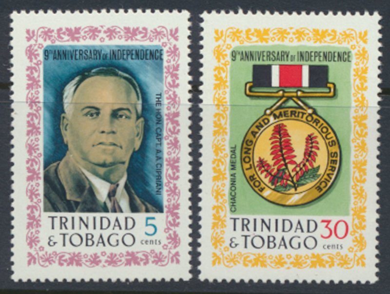 Trinidad and Tobago SG 397-398 MLH Independence   SC# 201-202 -see detail  