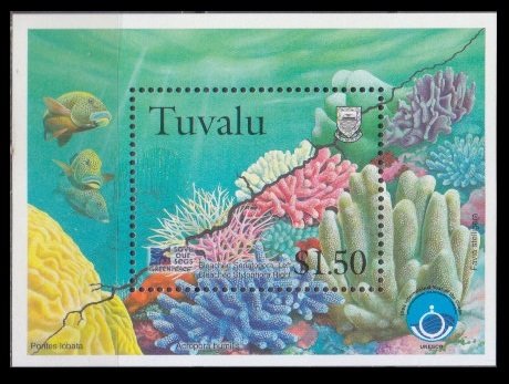 1998 Tuvalu 817/B65 Sea fauna