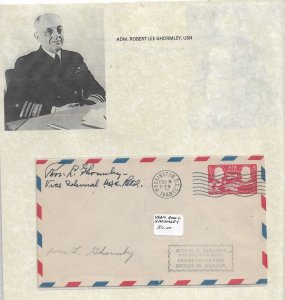 1948 Adm Robert Ghormley, Washington DC to Detroit, Mi (54305)