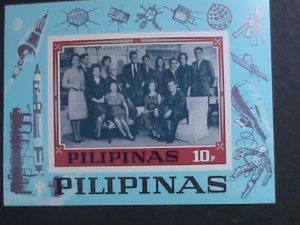 PHILIPPINES-JOHN F. KENEDEY AND FAMILY-RARE-IMPRF-S/S VF-WE SHIP TO WORLD WIDE
