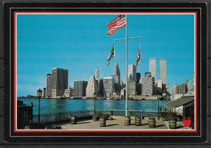 Postcard, New York City The Lower Manhattan, VF Unposted !! Made in Italy !!