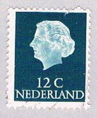 Netherlands 345 Used Queen Juliana 1953 (BP3279)