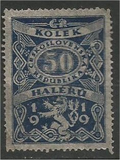 CZECHOSLOVAKIA, 1919, used 50h, Revenue, Scott