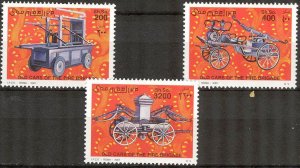 Somalia 2001 Old Fire Trucks set of 3 MNH **