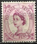 Great Britain; 1959: Sc. # 362: O/Used Wmk. 322 Single Stamp