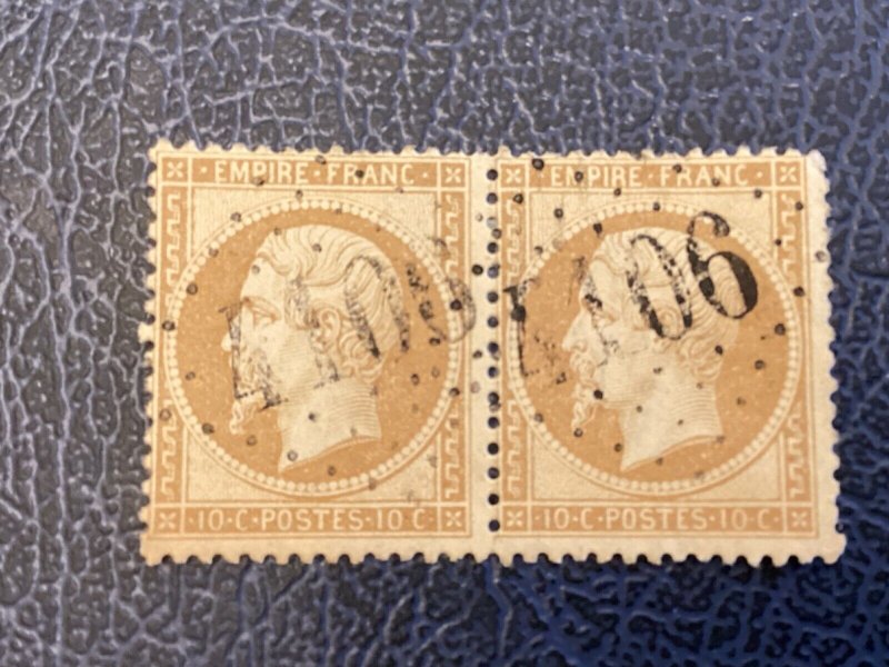 ICOLLECTZONE France 25 Pair Used Obliteration Cancel 4106 Extra Premium number