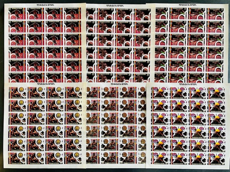 1976 Olympic Games Montreal 76 Senegal Full Set in Sheets Imperfect-