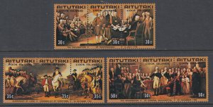 Aitutaki 124-126 US Bicentennial MNH VF