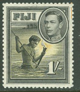 Fiji # 127 George VI -  1sh Spear Fishing (1) Unused VLH