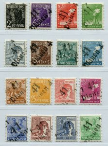 GERMANY SOVIET ZONE HOP BEZIRKSHANDSTEMPEL BEZIRK 41 166-181 X PERFECT MNH 117