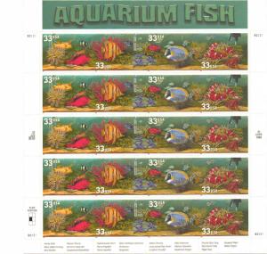 US 3317-20 - 33¢ Reef Fish Unused