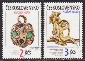 Czechoslovakia Scott 2610-11 complete set VF CTO.