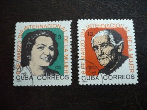 Stamps - Cuba - Scott# 942-943 - Used Set of 2 Stamps