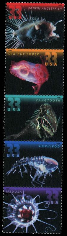 USA 3443a,3439-3443 Mint (NH) Strip of 5
