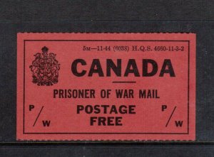 Canada #PWF4 Very Fine Mint Unused (No Gum)