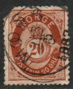 Norway Sc #43 Used faulty