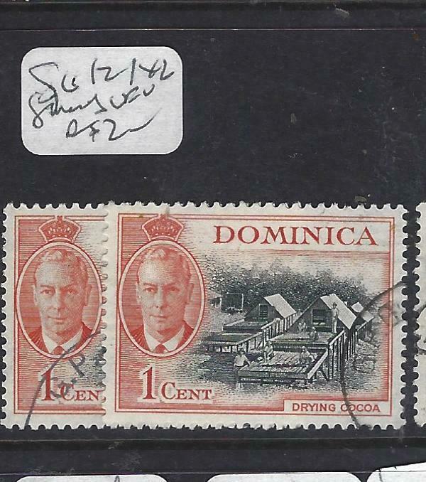 DOMINICA (PP1903B)  KGVI  1C    SG 121  X 2 SHADES   VFU