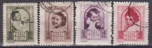 Poland #B59-62 F-VF Used CV $18.00 (A2593)  