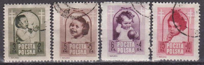 Poland #B59-62 F-VF Used CV $18.00 (A2593)  