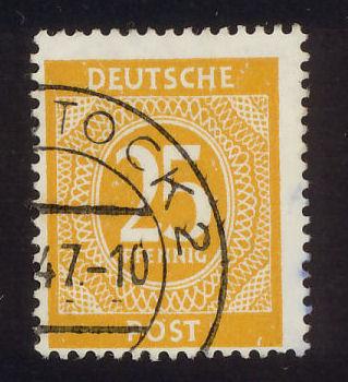 Germany Sc# 546 25pf orange yellow Circle - used