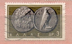 GREECE - OLD COINS - ZEUS AND EAGLE - Used - 3 - 1963 -