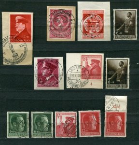 GERMANY REICH 1938-1944 SELECTION OF MAINLY SUPERB USED AH STAMPS SEE SCANS