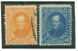 Costa Rica #19-20 Used Single