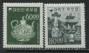 Korea  2 values mint o.g. hinged