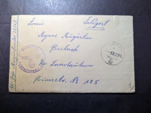 1949 Censored Germany Channel Islands Feldpost Cover with Folded Letter