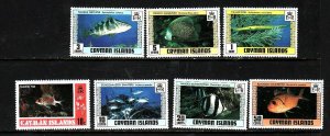 Cayman Is.-Sc#405//418- id2-unused NH 7/12 set-Fish-Marine Life-1978-9-