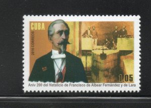 CUBA Sc# 5743  FRANCISCO DE ALBEAR  2016  MNH mint