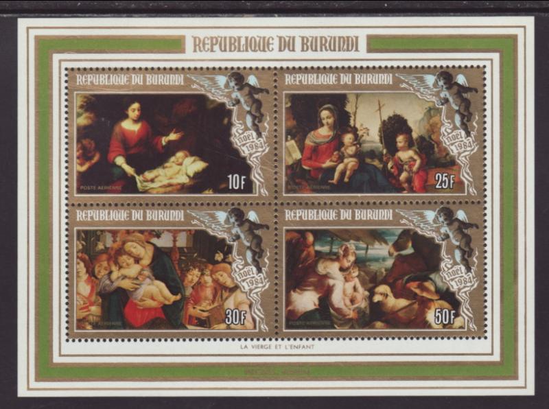 Burundi C288 Christmas Souvenir Sheet MNH VF