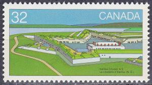 #988 MNH Canada 32¢ Halifax Citadel, NS - Canadian Forts