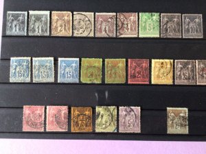 France 1877 new values used stamps A12957
