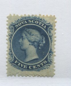 New Brunswick 1860 5 cents mint o.g. hinged very scarce stamp