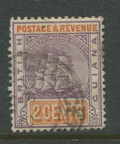 STAMP STATION PERTH British Guiana #132 - Seal Definitive Used Wmk 2 CV$0.25