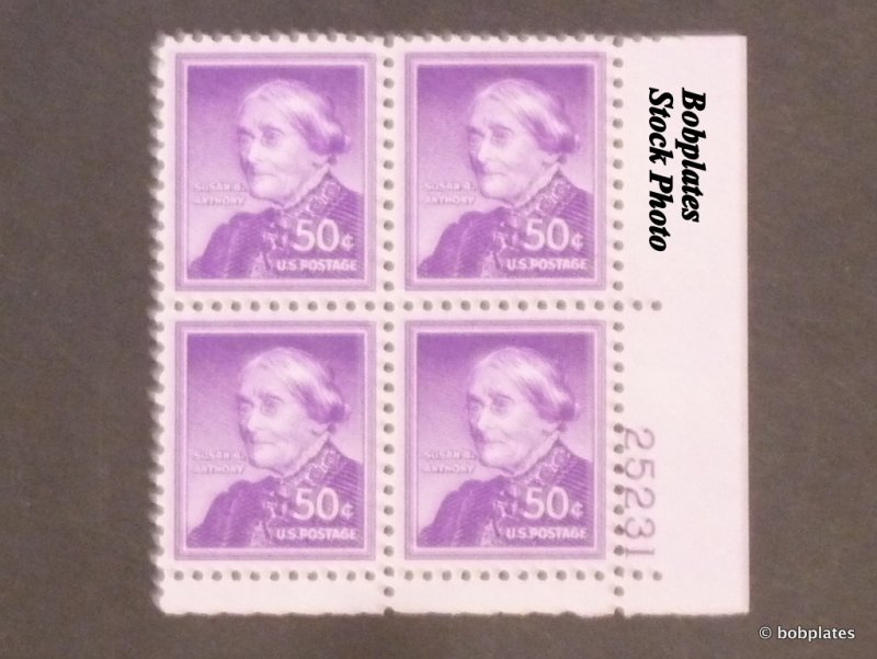 BOBPLATES #1051 Anthony Wet Print Plate Block MNH~See Details for #s/Positions